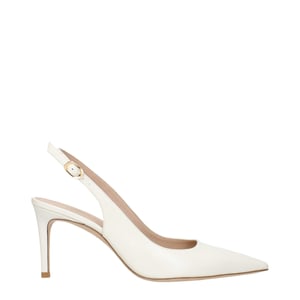 Zapatos de tacón alto de cuero beige Stuart Weitzman