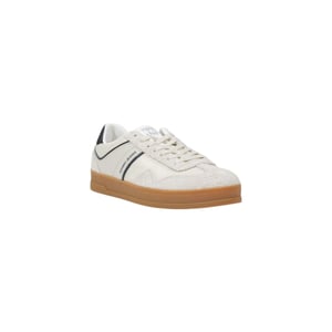 Zapatillas bajas de cuero crema Tommy Hilfiger Jeans