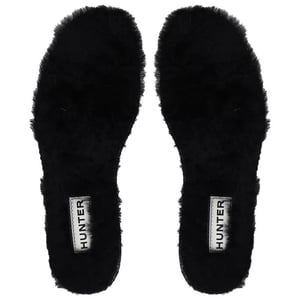 Plantillas de Piel de Oveja de Lujo Hunter para Hombre en Negro