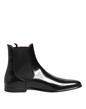 Botas Chelsea negras de media caña Slip On de Dolce & Gabbana