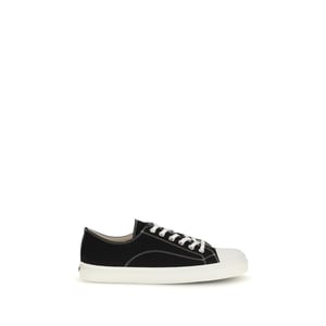 Zapatillas bajas de algodón negras Moschino