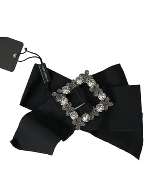 Clip para el cabello adornado con cristales Swarovski negros de Dolce & Gabbana