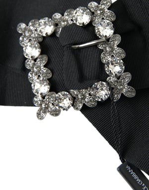 Clip para el cabello adornado con cristales Swarovski negros de Dolce & Gabbana