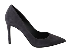 Zapatos de Tacón de Suede Gris de Dolce & Gabbana