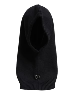 Gorro Balaclava de Lana Negra Dolce & Gabbana