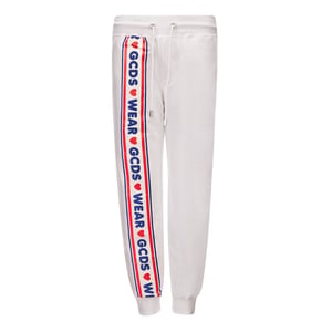 GCDS Joggers de algodón blancos (Pantalones de entrenamiento)
