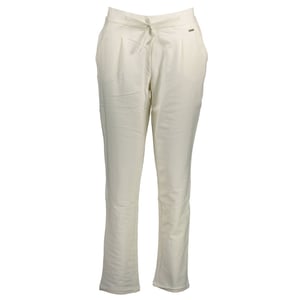U.S. POLO ASSN. Sudadera de algodón blanca para mujer