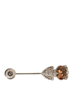 Pin de solapa de cristales en plata esterlina 925 de Dolce & Gabbana