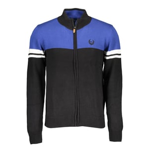 Cárdigan de algodón negro para hombre Gianmarco Venturi