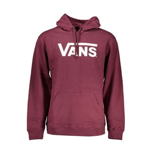 Suéter de algodón rojo para hombre con capucha de Vans