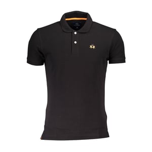 Camisa Polo para Hombre de Algodón Negro La Martina