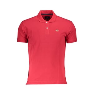 La Martina Camisa Polo de Algodón Roja para Hombre