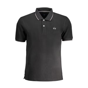 Camisa Polo de Algodón Negra para Hombre La Martina