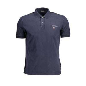 Polo de algodón azul para hombre Napapijri