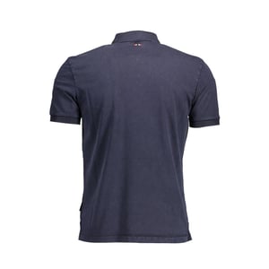Polo de algodón azul para hombre Napapijri