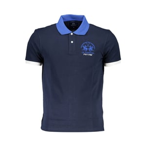 Camisa Polo de Hombre de Algodón Azul La Martina