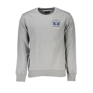 Sudadera de hombre de algodón Grigio La Martina