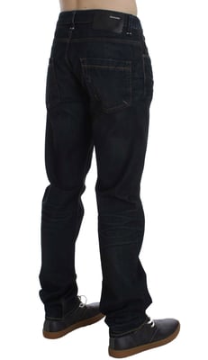 Jeans de pierna recta en tono oscuro