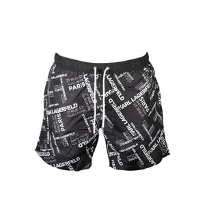 Karl Lagerfeld Boxer de Baño para Hombre de Poliéster Negro