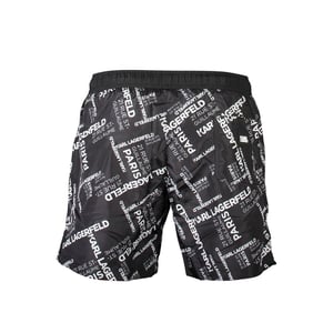 Karl Lagerfeld Boxer de Baño para Hombre de Poliéster Negro