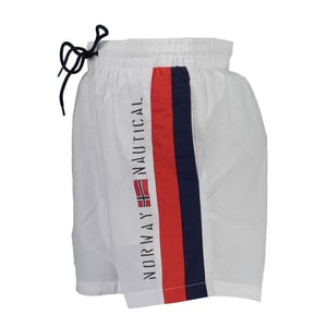 Noruega 1963 Bóxer de Natación para Hombre en Poliamida Blanca