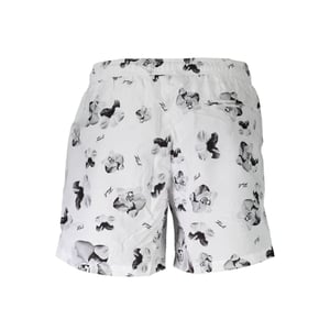 Karl Lagerfeld Bianco Pantalones de baño para hombre de poliéster