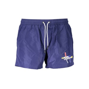 Boxer de baño para hombre en poliéster azul de Karl Lagerfeld