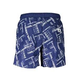 Boxer de natación para hombre Karl Lagerfeld Blu de poliéster