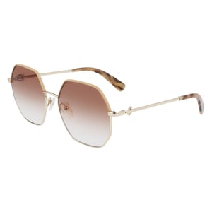 Gafas de Sol de Metal Dorado Longchamp