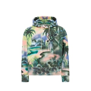 Sudadera de algodón bicolor Palm Angels