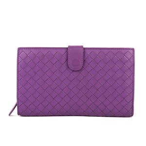 Bottega Veneta Continental Wallet  en Púrpura Cuero de ternero