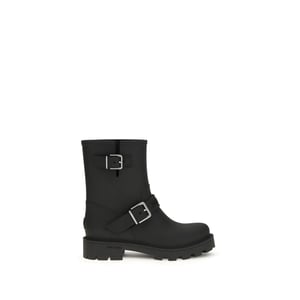 Botas de lluvia de poliuretano negras Jimmy Choo