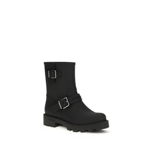 Botas de lluvia de poliuretano negras Jimmy Choo