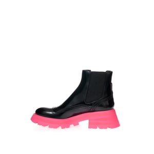 Botas Chelsea de cuero negras Alexander McQueen