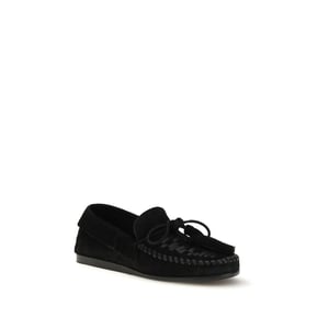 Isabel Marant Mocasines Slip-On de Cuero de Ternera Negra Bos Taurus