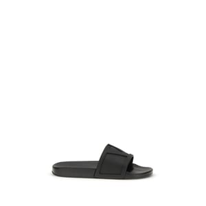 Sandalias de goma negras Valentino Garavani