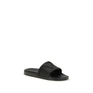 Sandalias de goma negras Valentino Garavani