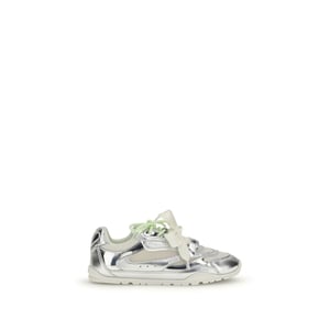 Zapatillas deportivas PINKO de cuero de ternera plateado Bos Taurus
