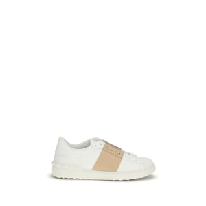 Zapatillas bajas de piel de ternero blanca Bos Taurus de Valentino Garavani