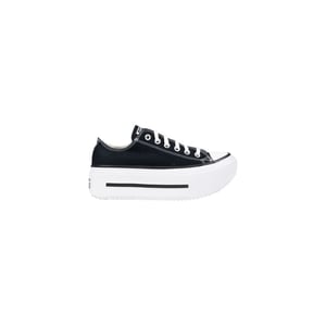 Zapatillas de plataforma de tela en blanco y negro Converse