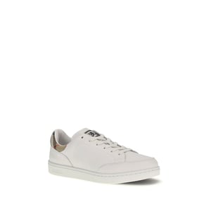 Zapatillas bajas Burberry de cuero blanco de ternera Bos Taurus