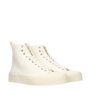 Zapatillas altas de tela beige Jil Sander