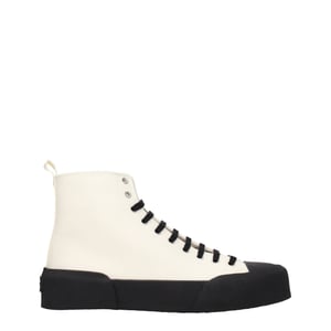 Zapatillas altas de tela beige Jil Sander