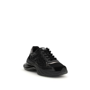 Zapatillas Chunky de Cuero de Ternera Negras PINKO