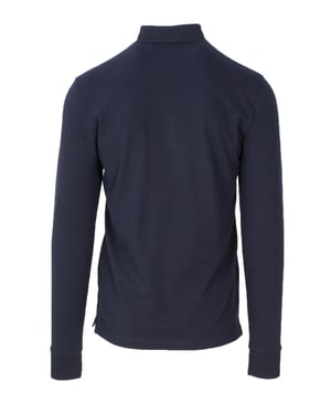 Camisa Polo de Algodón Azul Armani Exchange