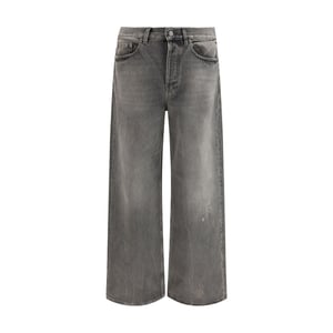 Jeans de algodón gris de corte relajado Golden Goose