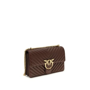 Bolso de Hombro Bos Taurus de Cuero de Ternera Marrón PINKO