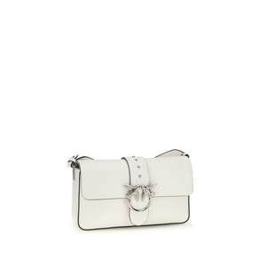 Bolso de hombro de cuero blanco PINKO