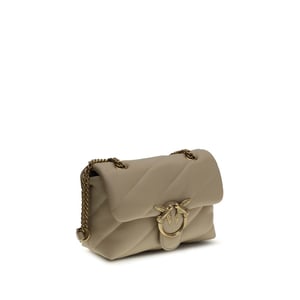 Bolso de hombro PINKO de piel de ternera beige Bos Taurus