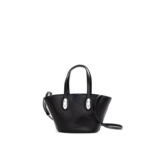 Bolso de hombro de cuero negro Alexander Wang